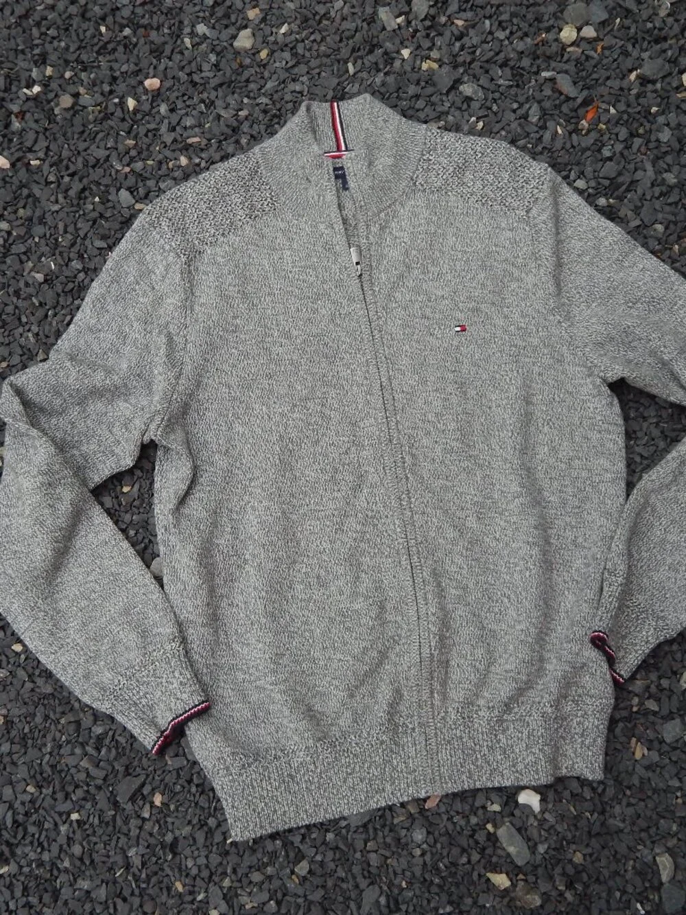 Tommy Hilfiger Mens Full Zip Cardigan Sweater Size Medium